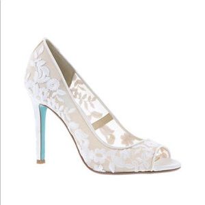 Blue by Betsey Johnson Adley Peep Toe Pumps